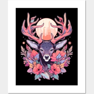 Cottagecore Deer Ugly Christmas Men Kids Women Christmas Posters and Art